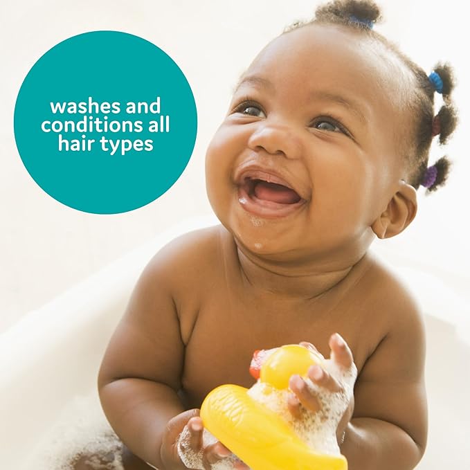 T is for Tame - 3-in-1 Baby Shampoo, Conditioner & Detangler for Kids – Tear-Free, Hypoallergenic, Cleanses, Conditions, Detangles with Plant-Based Ingredients - 6.76 fl oz