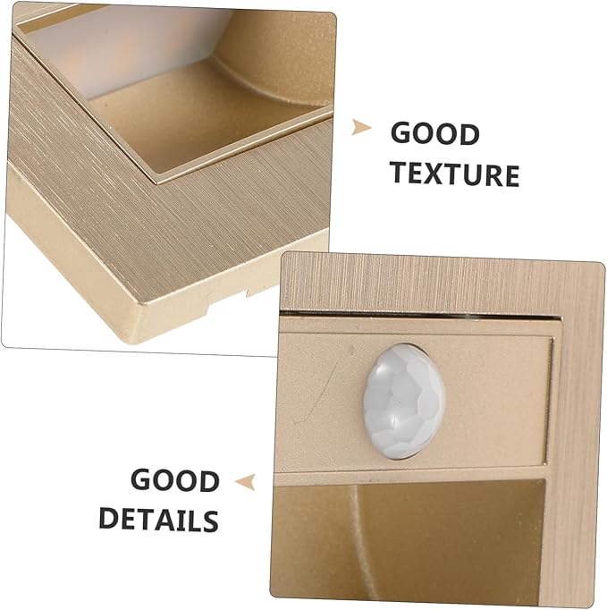 Motion Sensor LED Stair Lights Recessed Indoor Step Lights for Aisles Warm White Easy Installation Home Lighting Solution