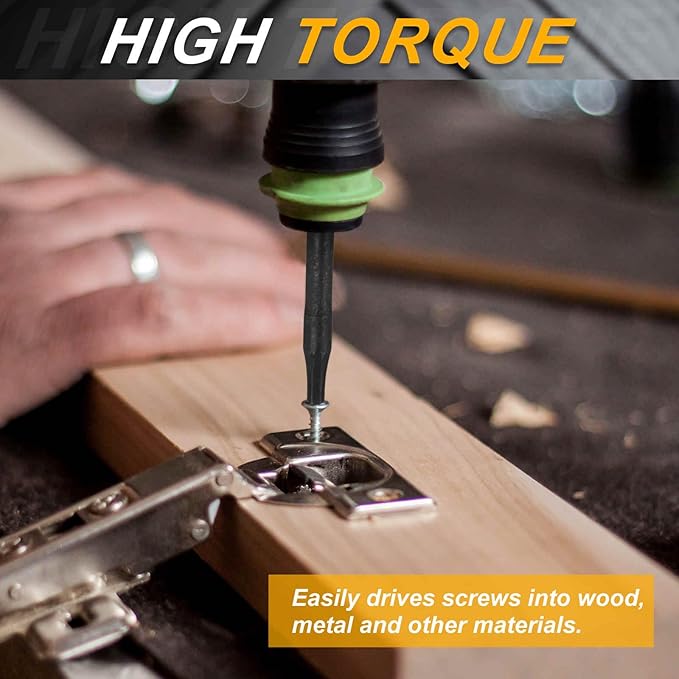 HARFINGTON TT20 Torx Head Impact Screwdriver Bits 1/4" Hex Shank 2.8" (70mm) Long Magnetic Tamper Proof 6 Point Star Screw Driver Drill Bits Phosphate S2 Steel Power Tools with Hole