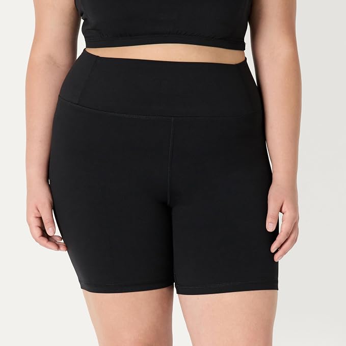 Amazon Essentials Women's Active FormFlex Buttery Soft High Waist Biker Shorts