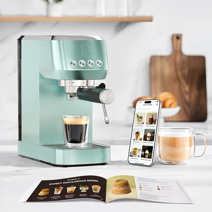 CASABREWS 3700 Essential Espresso Machine, Stainless Steel Espresso Maker | 20-Bar Italian Pump, Powerful Steam Wand, 43.9oz Removable Water Tank, Compact Espresso Maker for Home, Cappuccino & Latte