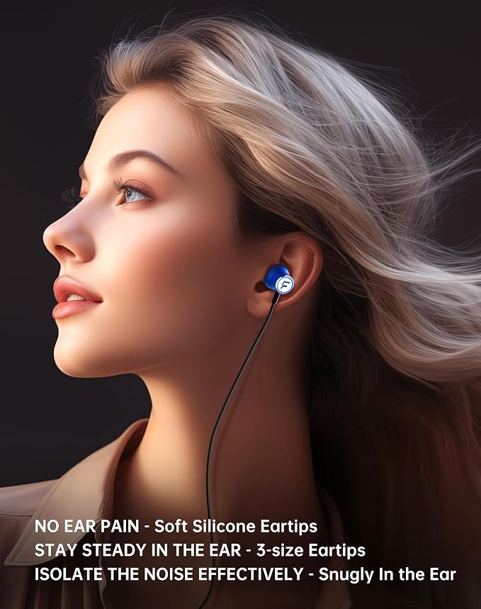 FHG USB C Headphones for Samsung Galaxy S24 S23 S22, AI Noise Canceling Type C Earbuds with Mic for Call, Hi-Res Audio USB C Earphones with DAC 384KHz/32bit, Comfortable Fit for iPhone 15 iPhone 16