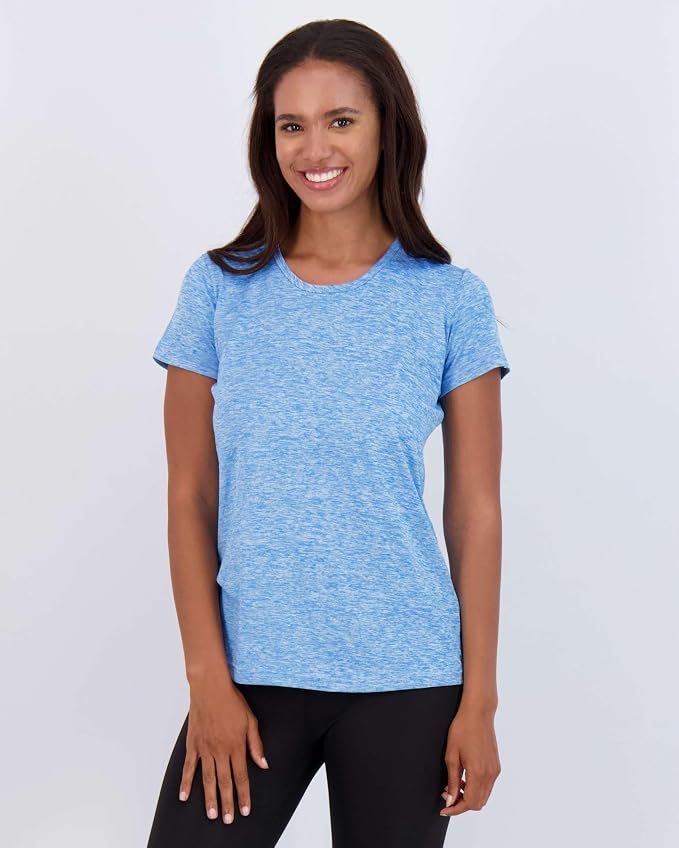 5 Pack Women's Dry Fit Short Sleeve Athletic Gym Workout Running Tops | Available in Plus Size, Exercise, Sports, Fitness, Quick Dry, Cooling, Moisture Wicking, Loose Basic Tees, Yoga, Pilates