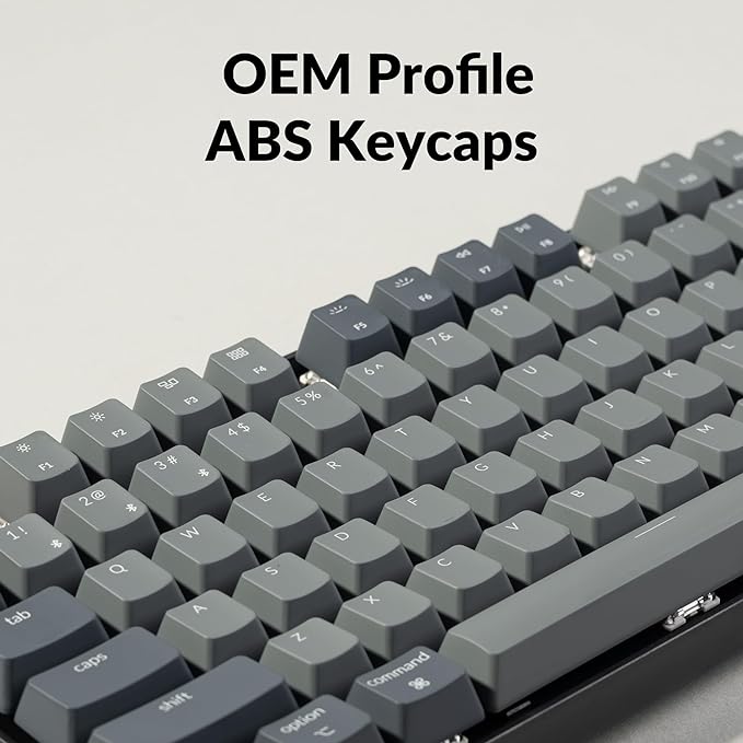 Keychron K8 Tenkeyless Wireless Mechanical Keyboard for Mac, White Backlight, Bluetooth, Multitasking, Type-C Wired Gaming Keyboard for Windows with Brown Switch
