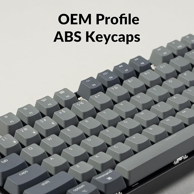 Keychron K8 Tenkeyless Wireless Mechanical Keyboard for Mac, White Backlight, Bluetooth, Multitasking, Type-C Wired Gaming Keyboard for Windows Red Switch