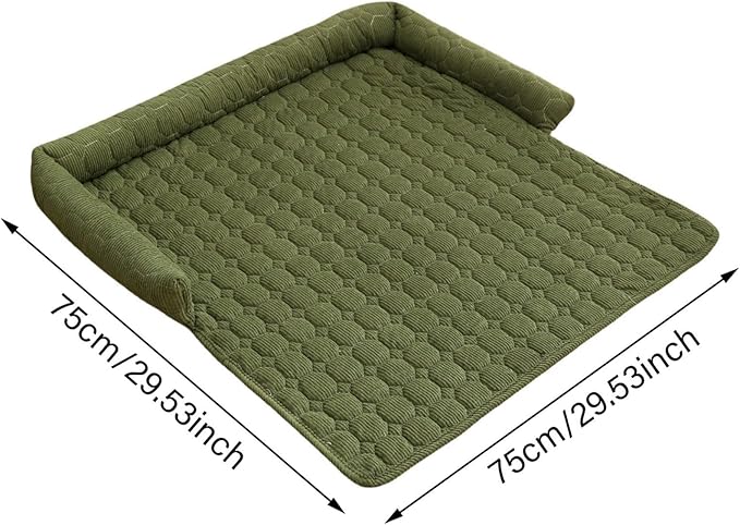 Luxurious Calming Dogs/Cats Bed Mats, Dog Couch Covers Protector, Dog Bed Fluffy Plush Mat for Furniture Protector with Removable Washable Cover for Large Medium Small Dogs and Cats (Grey)