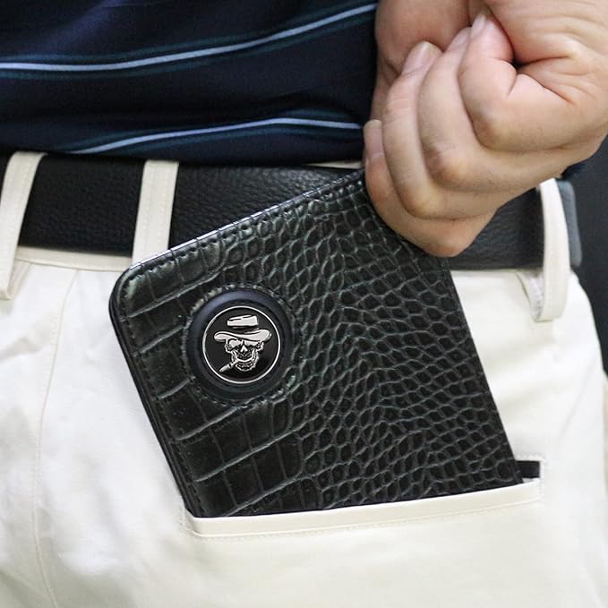 Golf Scorecard Holder Yardage Book Cover with Golf Ball Marker and A Free Pencil 4.5 × 7.5 inches Multi-Color