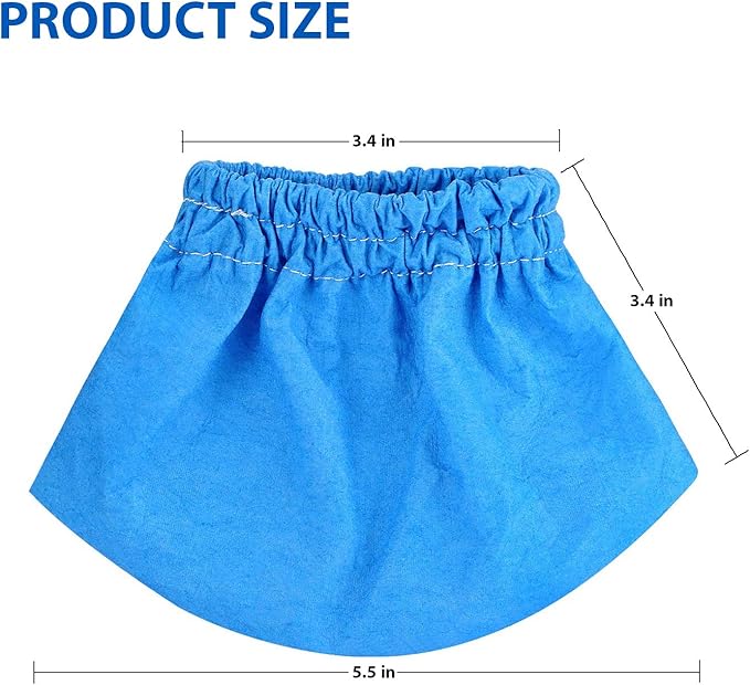Fette Filter -12 Premium VRC2 Cloth Filter Compatible with Vacmaster 1.5 to 3.2 Gallon Wet/Dry Vacuums. Washable and Reusable Value Pack of 12 Premium Bags