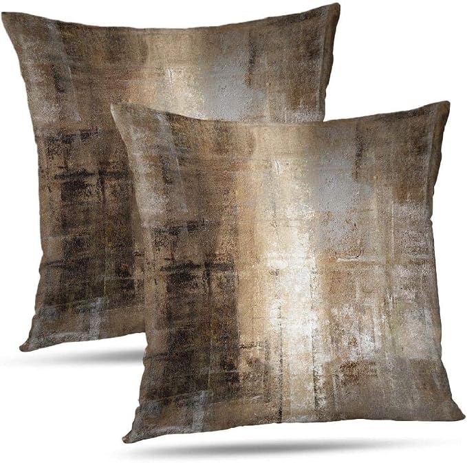 Throw Pillow Covers for Couch, 26x26 Inch, 2 Pack, Taupe | Decorative Throw Pillow Covers Cushion Covers for Couch Bedroom Sofa Living Room