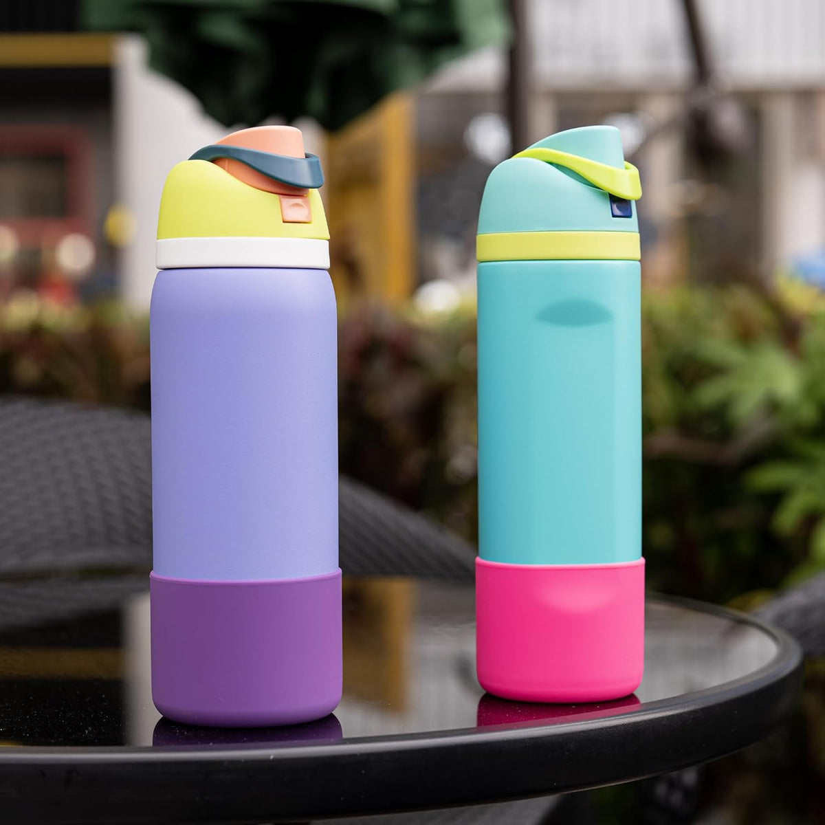 Owala Silicone Water Bottle Boot - Anti-Slip Protective Sleeve for 40 oz Stainless Steel Bottle | Purple