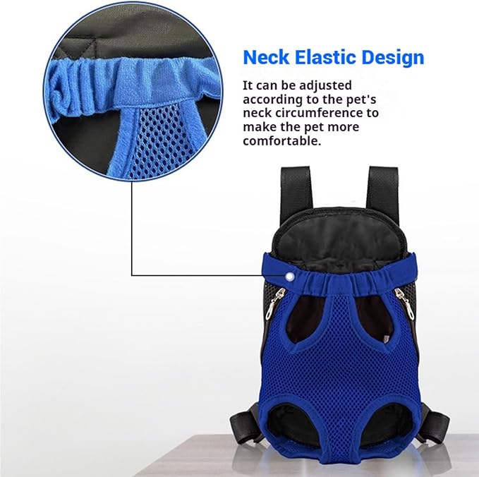 Portable Pet Carrier Backpack, Adjustable Pet Front Cat Dog Carrier Backpack Travel Bag for Small Medium Dogs Cats Puppies, Cat Backpack Carrier for Hiking Cycling (A, XL)