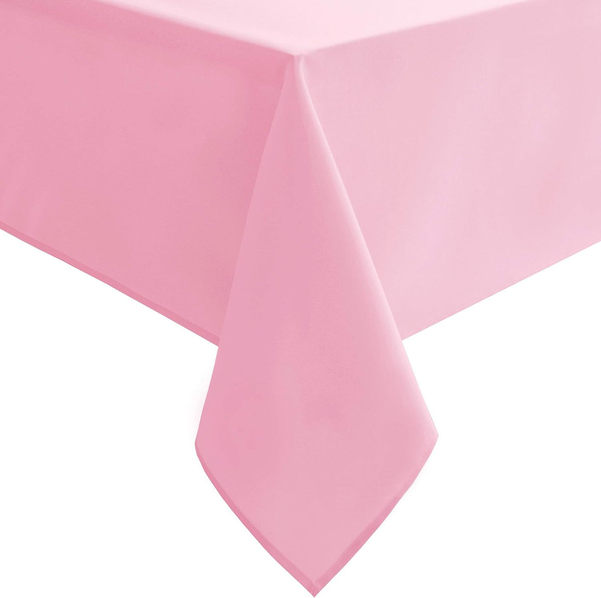 Hiasan Pink Tablecloth for Rectangle Tables - Waterproof and Spillproof Washable Fabric Table Cloth for Dining Room Kitchen Party, 52 x 70 Inch