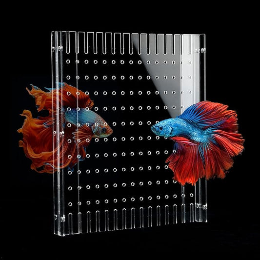 Aquarium Divider Clear 10/15/20 Gallon Fish Tank Divider with Suction Cups (10 Gallon)
