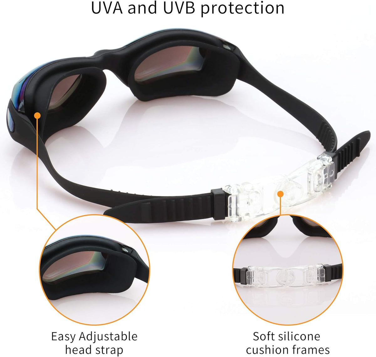 Skiennix Kids Swim Goggles - UV Protection & Anti-Fog Design | 4 Pack for Ages 6-14