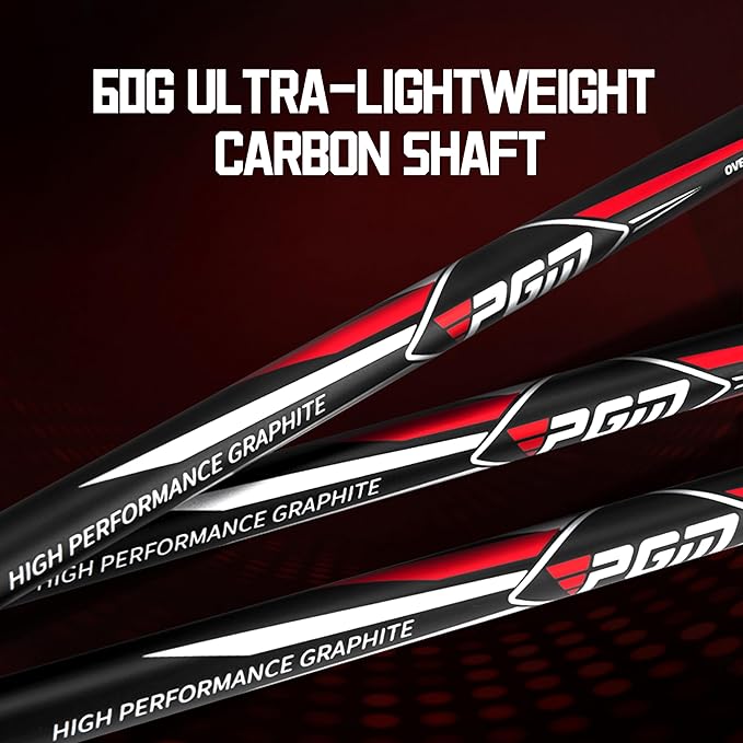 PGM Men's Oversea 9/12 Pieces Complete Golf Club Set with High-Strength Thin Face Design 460cc Driver High Forgiveness Ideal for Beginners