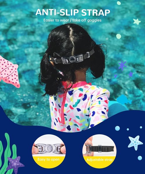 NSSIW Kids Swimming Goggles - Anti-Fog, Leak-Proof Design | 3-Pack for Ages 4-16, Boys & Girls