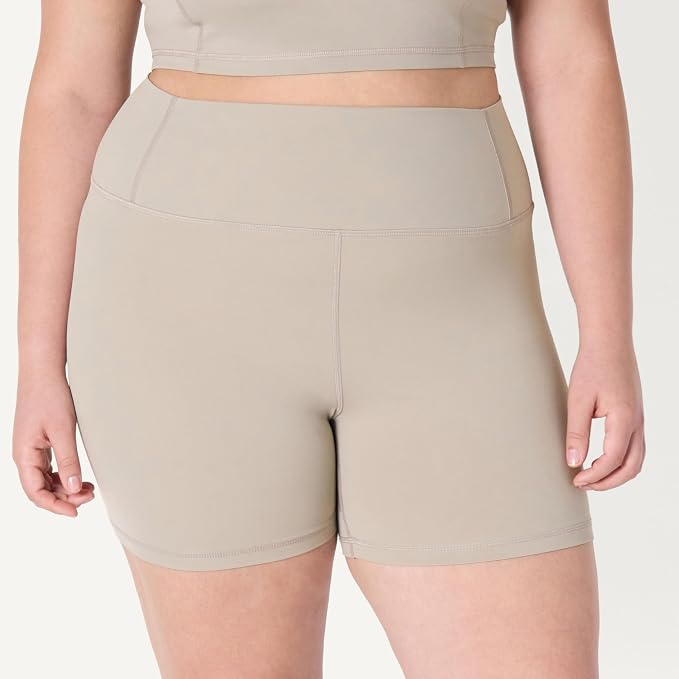 Amazon Essentials Women's Active FormFlex Buttery Soft High Waist Biker Shorts