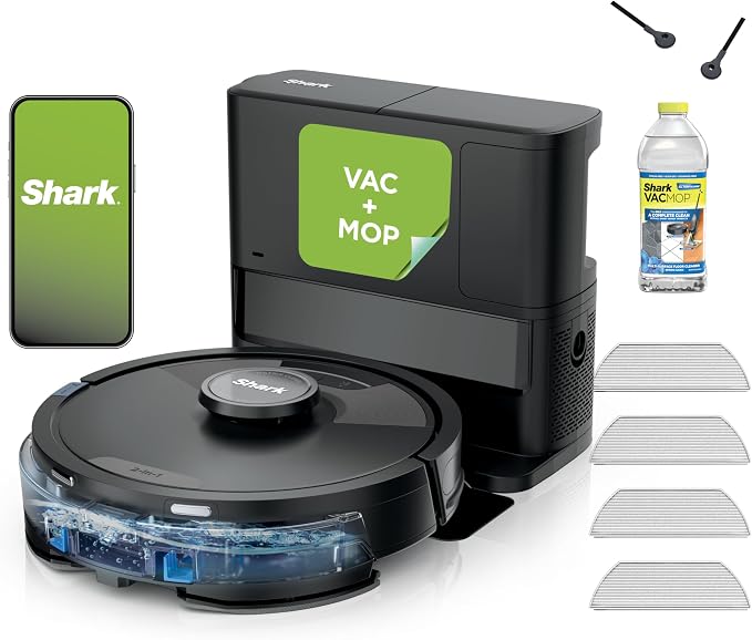 Shark Matrix Plus Robot Vacuum and Mop,UR2650WS | Sonic Mopping, Matrix Clean, CleanEdge, HEPA 30-Day Self-Empty Base, 360° LiDAR Mapping, Self-Cleaning Brushroll, Wi-Fi