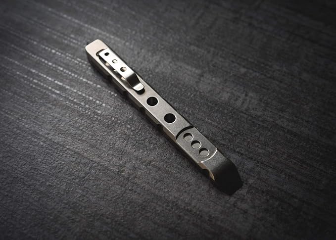 TEC Accessories Ti-Pry Mini Pry Bar Keychain - Pocket Pry Bar EDC Prybar Titanium Tool - Durable and Lightweight Mini Prybar Gear Bottle Opener Multi Tool for Men and Women (Pocket Edition)