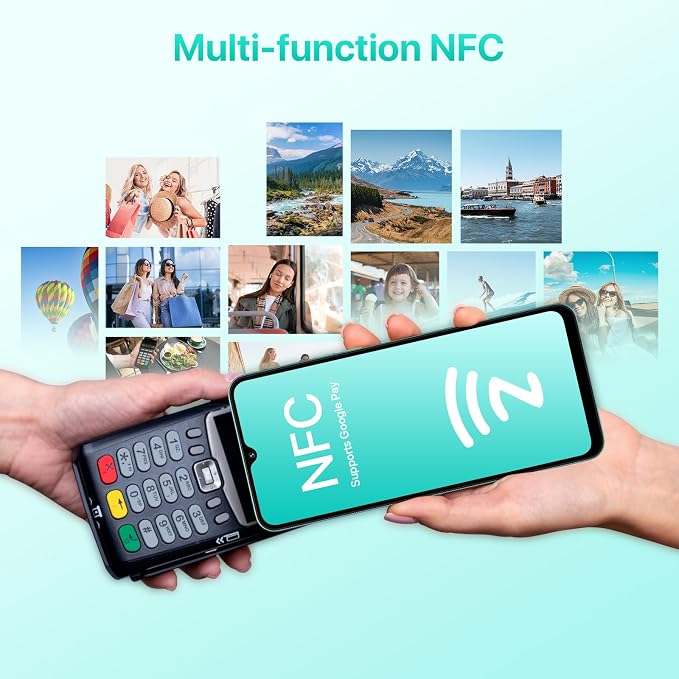 UMIDIGI A15C (8+8GB RAM+128GB ROM) Android 13 NFC Unlocked Cell Phone���48MP Ultra-Clear AI Camera Mobile Phone,5000mAh Battery Smartphone,6.7" HD Full View Display Dual Unlock Phone-Space