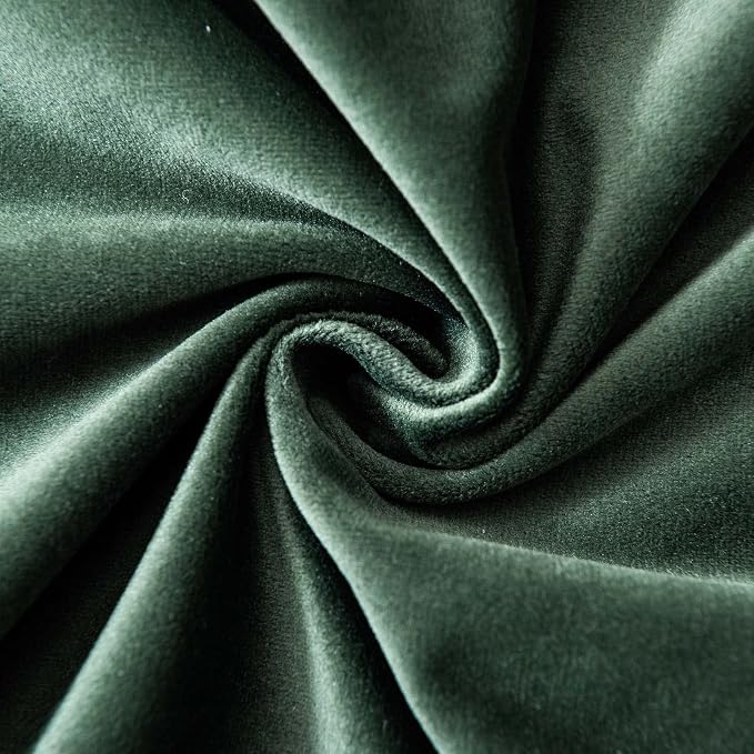 20x20 Decorative Velvet Throw Pillow Covers Set of 2 for Couch,Army Green | Soft Cushion Cases with Invisible Zipper for Modern Sofa Bed Living Room Bedroom Home Decor Christmas