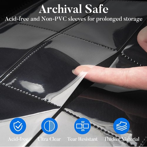 Fabmaker Premium 9 Pocket Card Binder - Sturdy Collection Album for 360 Game & Sports Cards | Grey