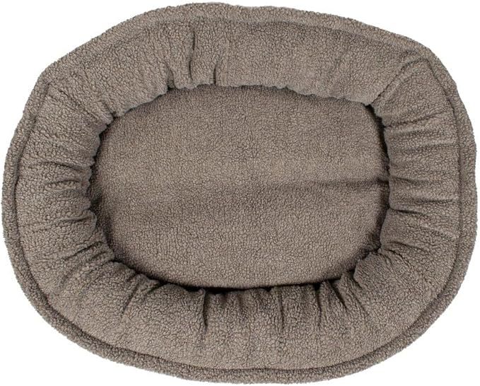 CAROLINA PET COMPANY Microfiber & Tipped Berber Comfy Cup Dog Bed - Blue, L