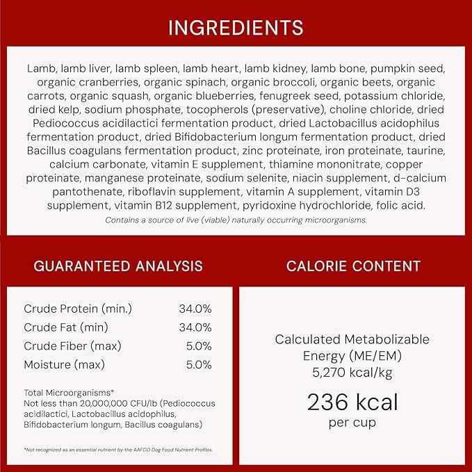 Stella & Chewy's Freeze-Dried Raw Lamb Meal Mixers- Dog Food Topper and Mixer - Made with 95% Grass-Fed Lamb, Organs & Bone - Perfect for Picky Eaters - Grain-Free - 35 oz (Pack of 2)