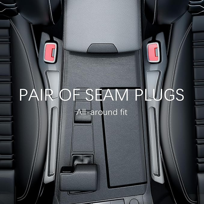 2PCS Car Seat Gap Filler Organizer,2 in 1 Car Gap Filler with Fill and Storage Function for Storing Phones Keys Cards,Universal Multifunctional No Drop Seat Guard for Cars