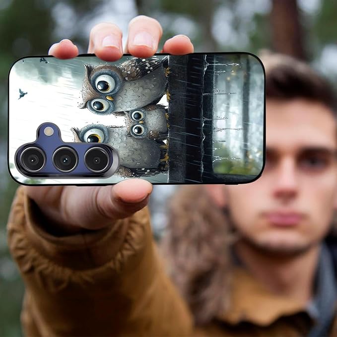 Designed for Galaxy A16 5G Phone Case,Slim Silicone Shockproof Protective Case for Galaxy A16 5G 6.7 inch,Cute Owl