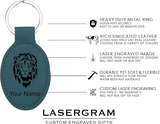 LaserGram Oval Keychain, Water Polo, Personalized Engraving Included
