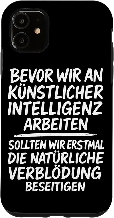 Fix Stupidity First ��� AI Can Wait Case for iPhone 11