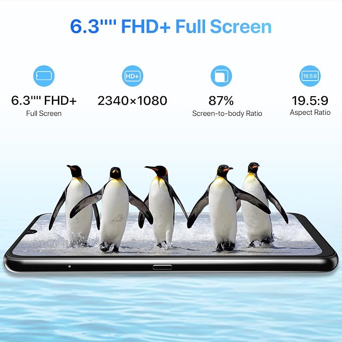 UMIDIGI A9 Pro Cell Phone, Helio P60, 8GB+128GB Expandable 256GB, 6.3 Inch FHD Touch Screen, Double-Sided 2.5D Curved Glass, 48MP Quad Camera, 4150mAh, Dual SIM 4G Volte | Expandable 256GB