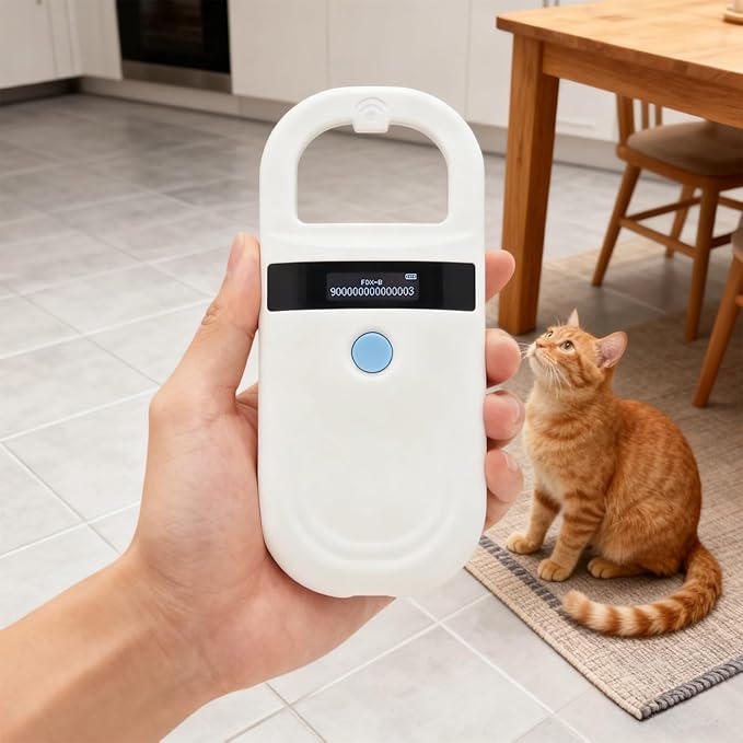 Pet Microchip Scanner, 134.2Khz Reader, 0-15 Cm Read Distance, Emid Fdx-B (Iso11784/85) Compatible