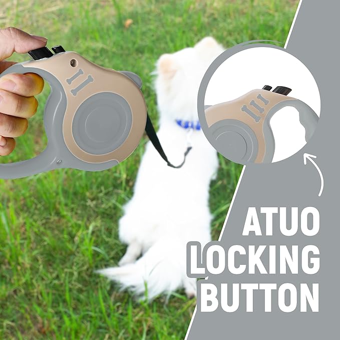 Retractable Dog Leash Automatic Telescopic Tractor Dog Tape, Pet Tape 10/16 FT Durable and Convenient, with Non-Slip Handle, Suitable for Small and Medium-Sized Dogs