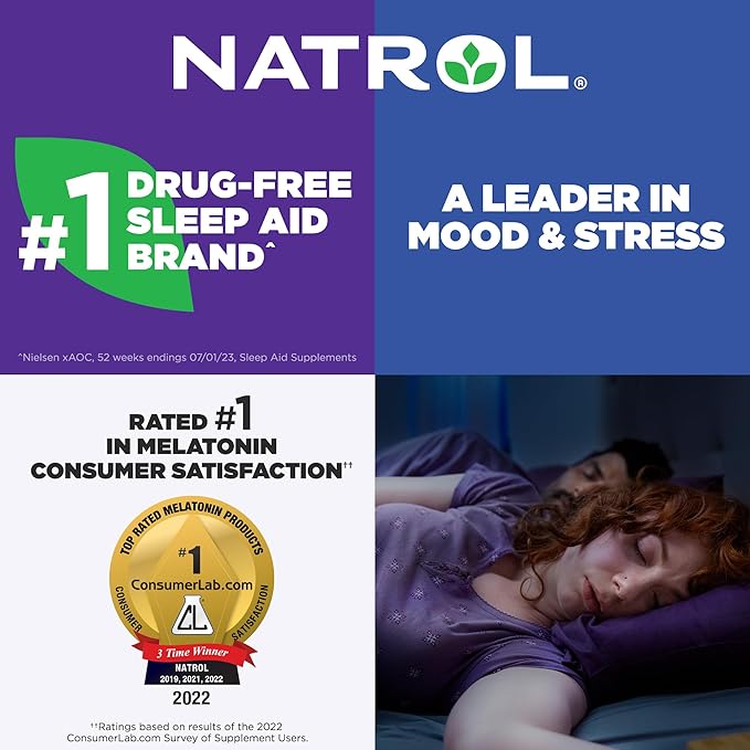 Natrol Fast Dissolve Melatonin 3 mg, Supplements for Restful Sleep, Sleep Support for Adults, 200 Strawberry-Flavored Melatonin Tablets, Up to a 200 Day Supply