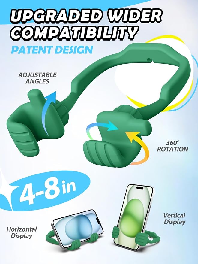 Stocking Stuffers for Teens Boys Girls Cell Phone Holder Mens Women Gifts | Thumbs Up Phone Stand, Gifts for Adults Kids Teenager Children Husband Wife Dad Mom, Cool Gadgets, Santa Gift for Christmas