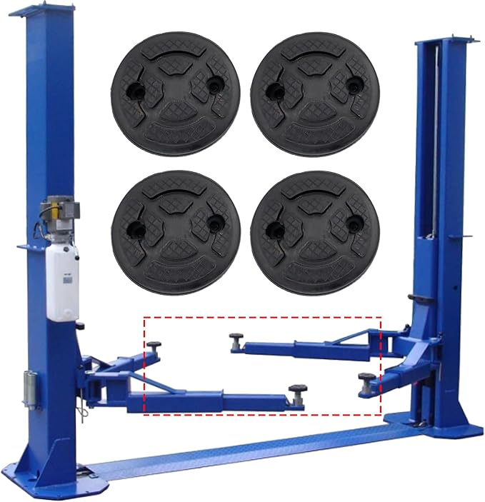 AUTOXBERT Universal Car Lift Jack Stand Rubber Pads 115mm Diameter Car Jack Rubber Pad Frame Protector Adapter Jacking Tool Accessories