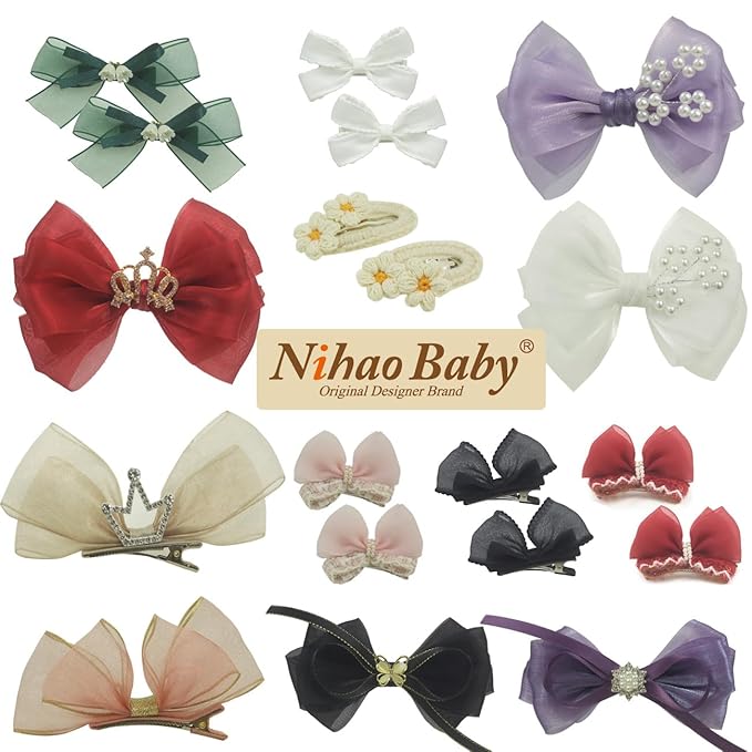 Off White Baptism Christening Pearlescent Organza Bow with Cross for Baby Girls (0-6 months,Off White headband-8)