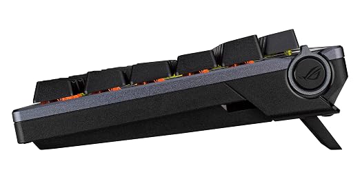 ASUS ROG Azoth Wireless Mechanical Gaming Keyboard – 75% TKL, Tri-Mode Connectivity, Hot Swappable Pre-lubed ROG NX Storm Clicky Switches, PBT Keycaps, RGB, OLED Display, PC/Mac Support - Black