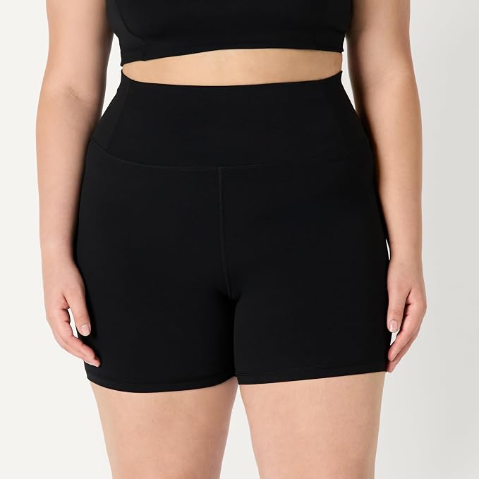 Amazon Essentials Women's Active FormFlex Buttery Soft High Waist Biker Shorts