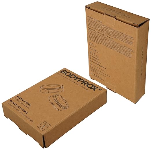 Bodyprox Elbow Brace 2 Pack for Tennis & Golfer's Elbow Pain Relief
