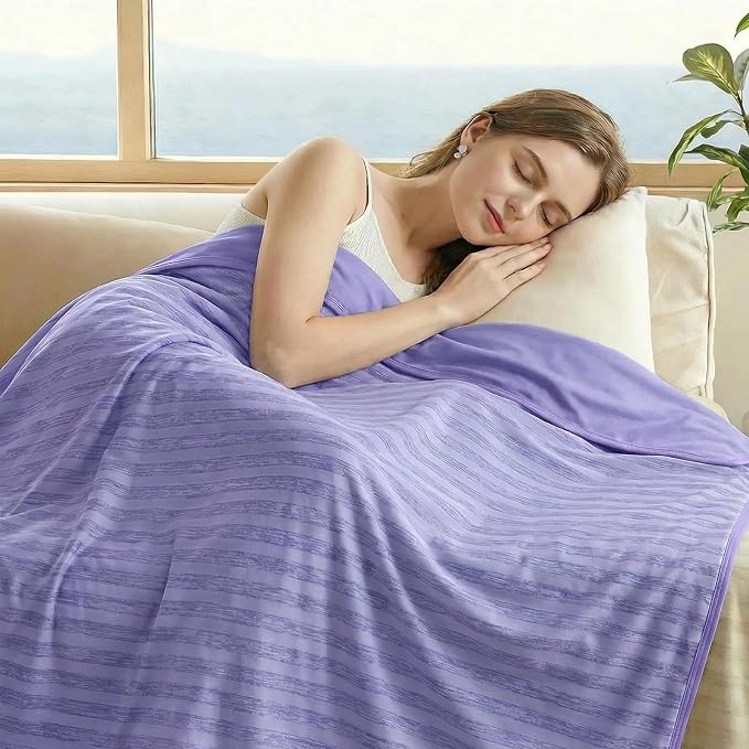 Guohaoi Cooling Blanket for Hot Sleepers and Night Sweats 50"x70" Twin Size | Arc-Chill Q-Max >0.5 Cool Fiber,100% Oeko-Tex Certified Lightweight Summer Blanket for Travel/Outdoor Ultra Cold Breathable