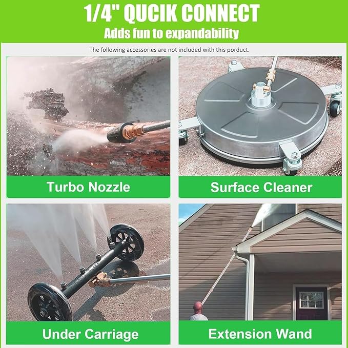 4200PSI Pressure Washer, 4.0GPM Heavy Duty Power Washer with 5 Quick Connect Nozzles, 25ft Flexible Hose and 0.5Gal Soap Tank, 212cc 7.0 HP Engine, EPA/CARB/ETL Compliant, Black