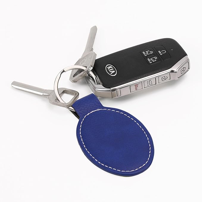 LaserGram Oval Keychain, Disc Golf, Personalized Engraving Included