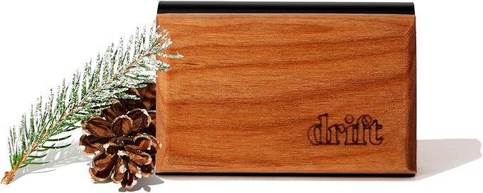 Drift Car Air Freshener - The Original Wood Air Freshener - Car Odor Eliminator - Long Lasting Scent - Auto Accessories - Metal Clip - Essential Oils - Clean Ingredients - Pine Scent Starter Kit