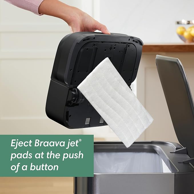 iRobot Braava Jet m6 (6012) Ultimate Robot Mop- Wi-Fi Connected, Precision Jet Spray, Smart Mapping, Works with Alexa, Ideal for Multiple Rooms, Recharges and Resumes, Black