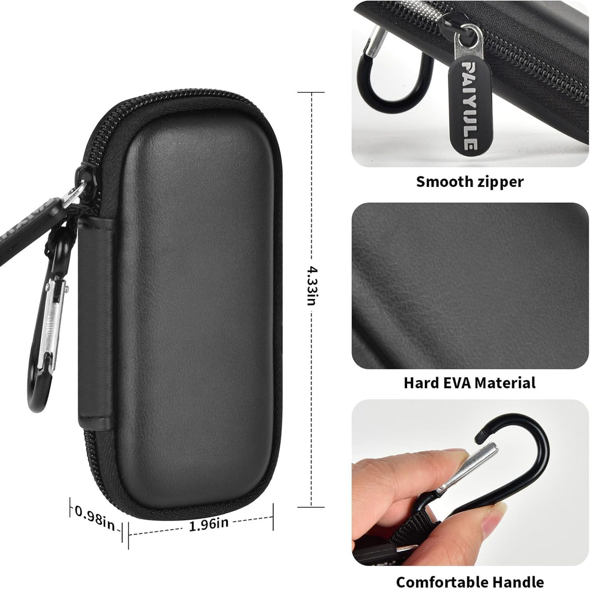 PAIYULE KardiaMobile 6L Case - Compact Holder for EKG Monitor & Heart Rate Detector (Box Only)