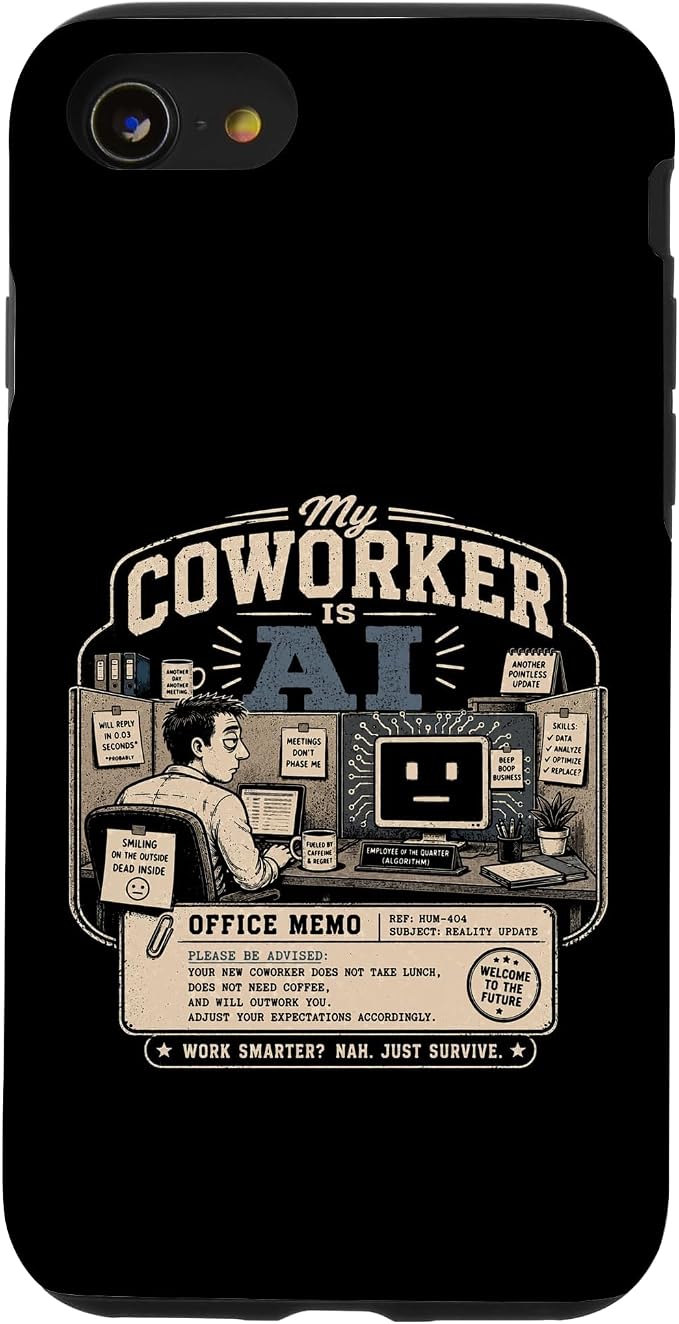My Coworker is AI Office Humor Funny Workplace Replacement Case for iPhone SE (2020) / 7/8
