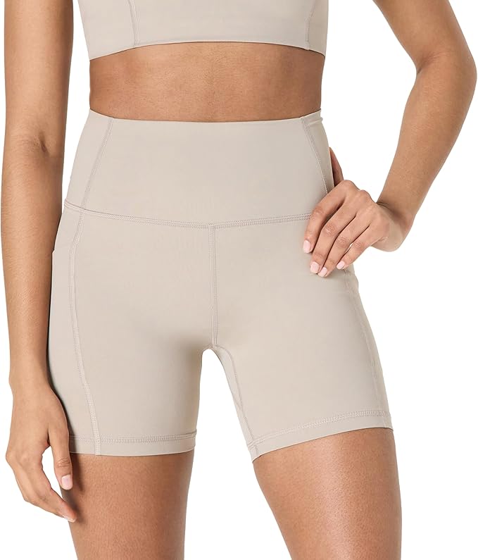 Amazon Essentials Women's Active FormFlex Buttery Soft High Waist Biker Shorts